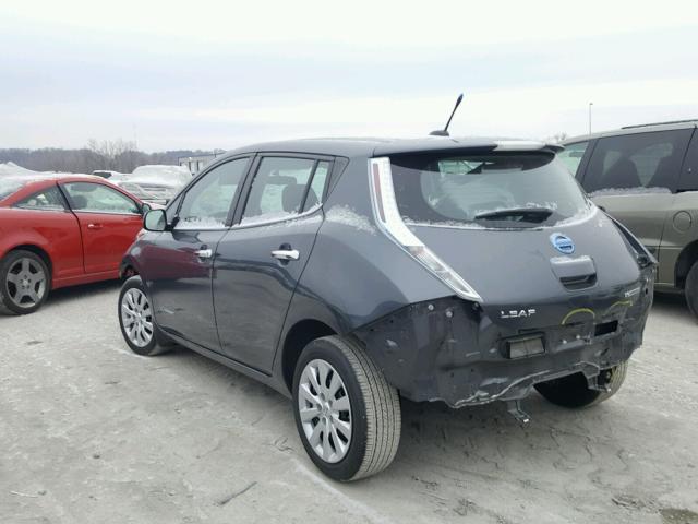 1N4AZ0CP4DC421880 - 2013 NISSAN LEAF S GREEN photo 3