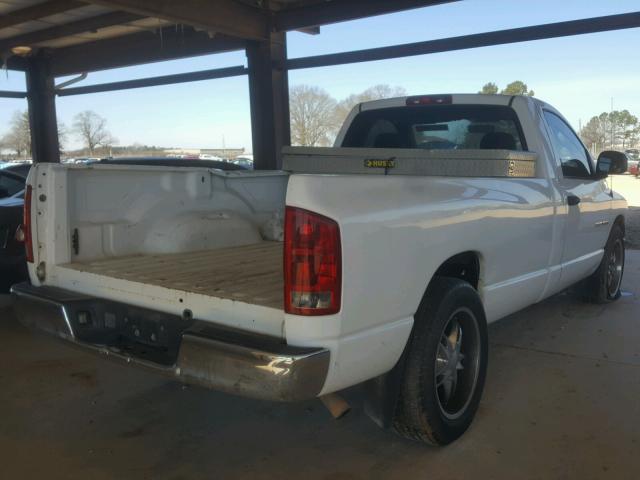 1D7HA16N55J641676 - 2005 DODGE RAM 1500 S WHITE photo 4