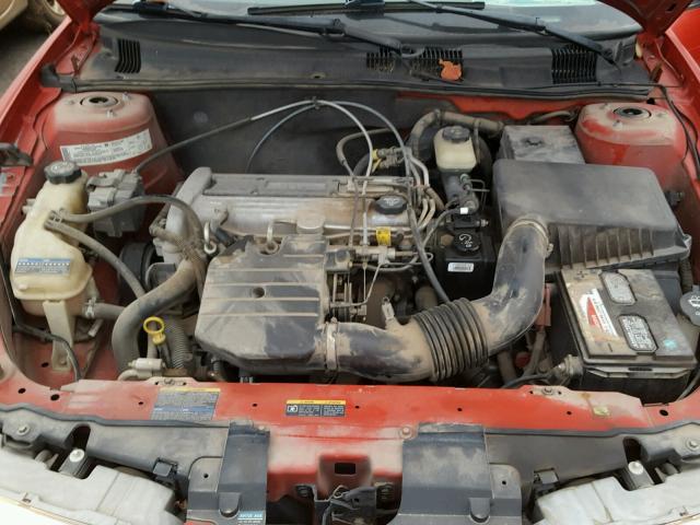 1G3NL52F54C187803 - 2004 OLDSMOBILE ALERO GL RED photo 7