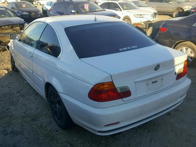 WBABM3340YJN85081 - 2000 BMW 323 CI WHITE photo 3