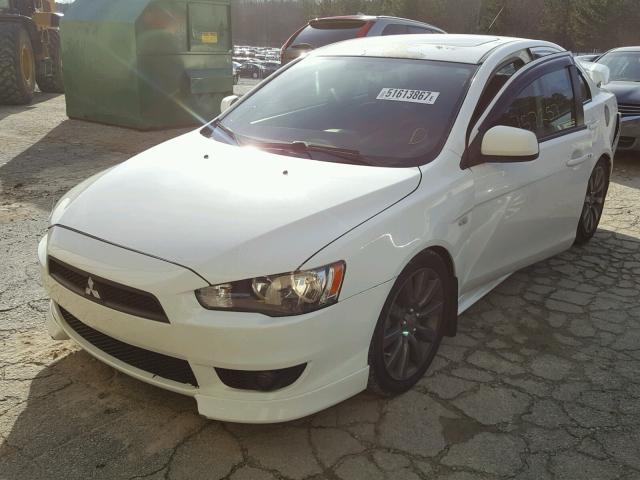 JA3AU86U38U024426 - 2008 MITSUBISHI LANCER GTS WHITE photo 2