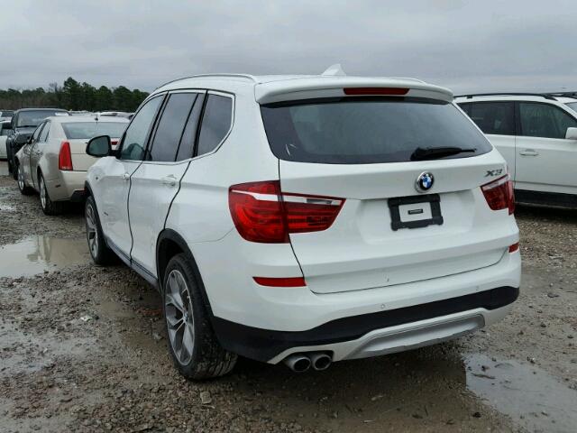 5UXWZ7C59G0R31931 - 2016 BMW X3 SDRIVE2 WHITE photo 3