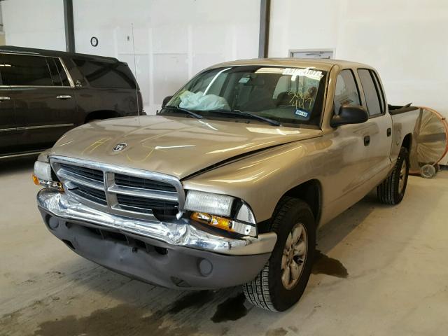 1D7HL48N83S362447 - 2003 DODGE DAKOTA QUA GOLD photo 2