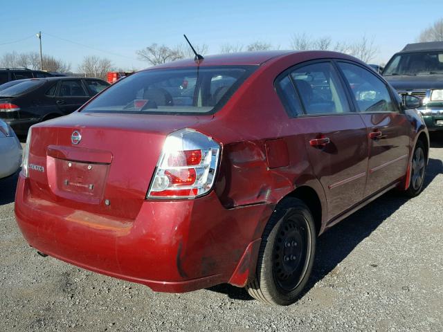 3N1AB61E38L727128 - 2008 NISSAN SENTRA 2.0 RED photo 4