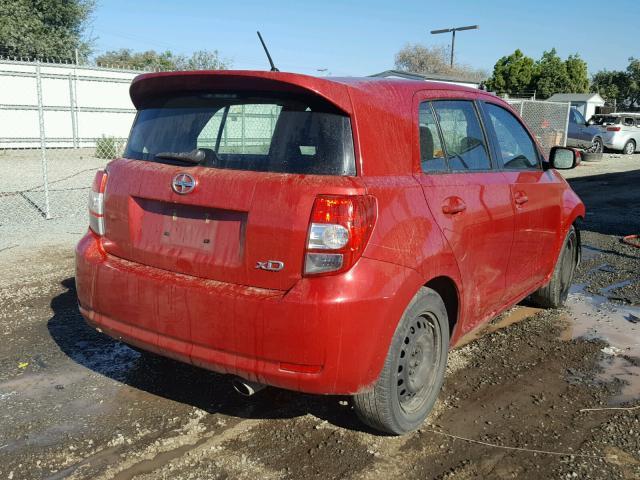 JTKKU10458J001780 - 2008 TOYOTA SCION XD RED photo 4