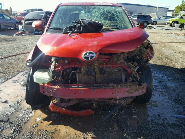 JTKKU10458J001780 - 2008 TOYOTA SCION XD RED photo 9