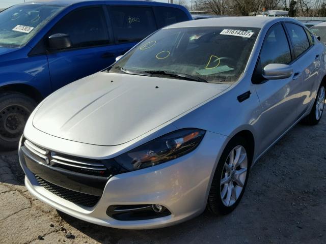 1C3CDFBA5DD118123 - 2013 DODGE DART SXT SILVER photo 2