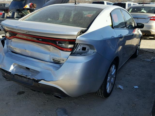 1C3CDFBA5DD118123 - 2013 DODGE DART SXT SILVER photo 4