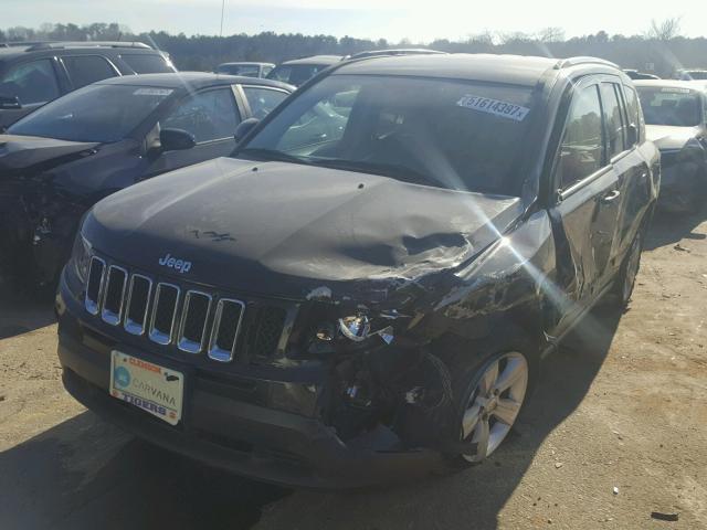 1C4NJCBA4ED726325 - 2014 JEEP COMPASS SP BLACK photo 2