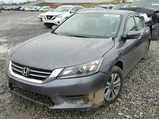 1HGCR2F33EA288048 - 2014 HONDA ACCORD LX GRAY photo 2