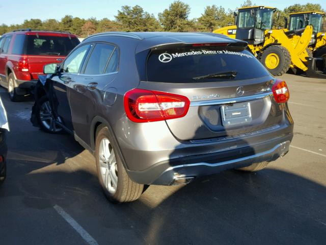 WDCTG4GB9JJ369789 - 2018 MERCEDES-BENZ GLA 250 4M GRAY photo 3