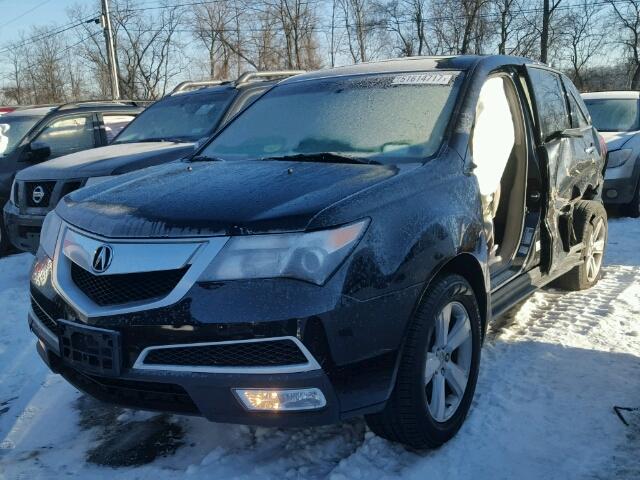 2HNYD2H29AH525641 - 2010 ACURA MDX BLACK photo 2