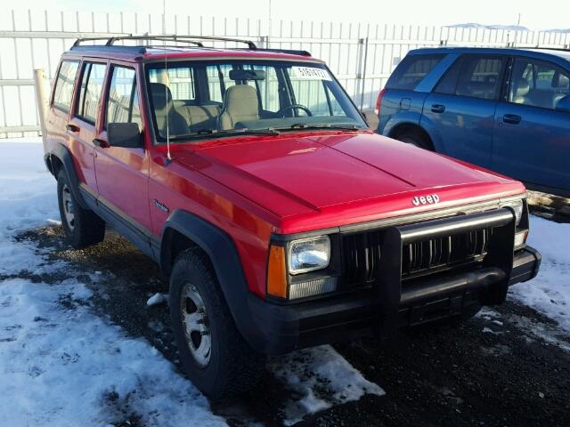 1J4FJ68SXTL195585 - 1996 JEEP CHEROKEE S RED photo 1