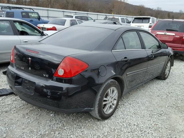 1G2ZG558064154664 - 2006 PONTIAC G6 SE1 BLACK photo 4