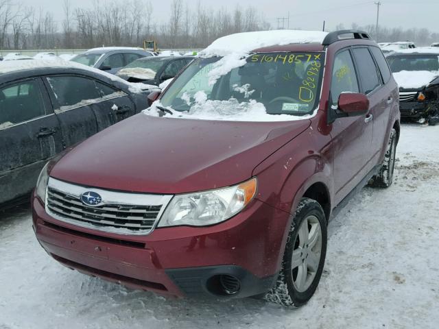 JF2SH6CC4AH768885 - 2010 SUBARU FORESTER 2 RED photo 2