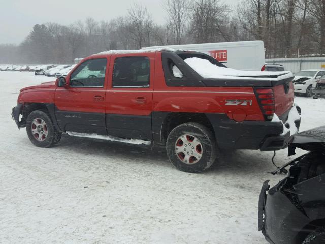 3GNEK13T22G104135 - 2002 CHEVROLET AVALANCHE RED photo 3