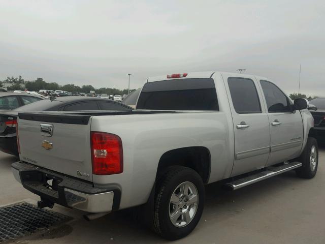 3GCXCUEJ8AG188987 - 2010 CHEVROLET SILVERADO SILVER photo 4