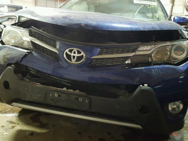 2T3RFREV6EW140068 - 2014 TOYOTA RAV4 XLE BLUE photo 9