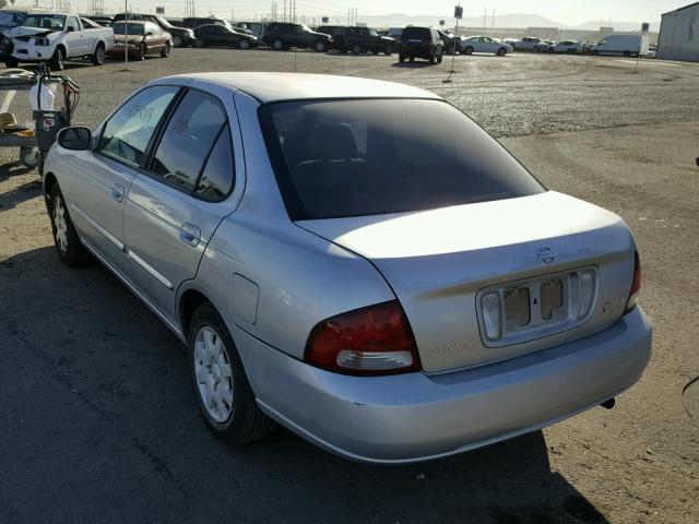 3N1CB51D22L689361 - 2002 NISSAN SENTRA XE SILVER photo 3