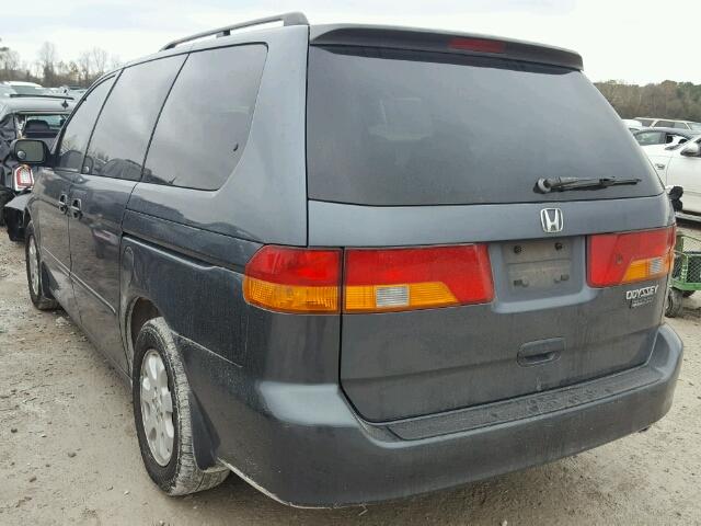 5FNRL18994B088383 - 2004 HONDA ODYSSEY EX GREEN photo 3