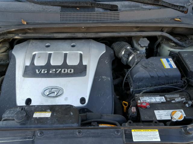 KM8JN12D67U490924 - 2007 HYUNDAI TUCSON SE CHARCOAL photo 7