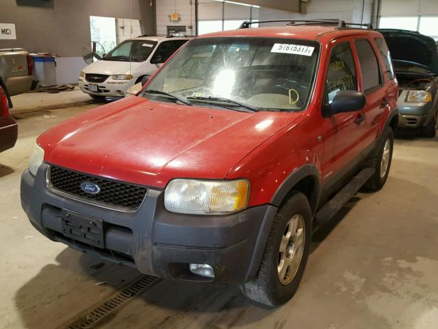 1FMYU04162KD49855 - 2002 FORD ESCAPE XLT RED photo 2