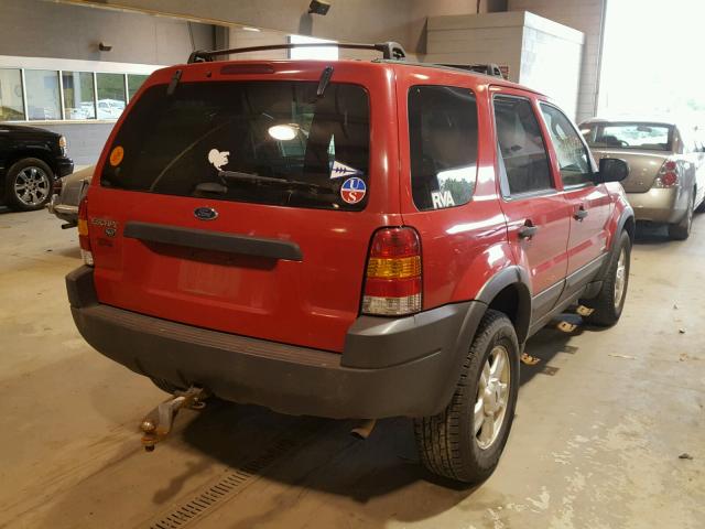 1FMYU04162KD49855 - 2002 FORD ESCAPE XLT RED photo 4