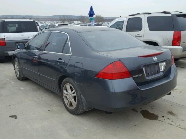 1HGCM56376A010612 - 2006 HONDA ACCORD SE BLUE photo 3