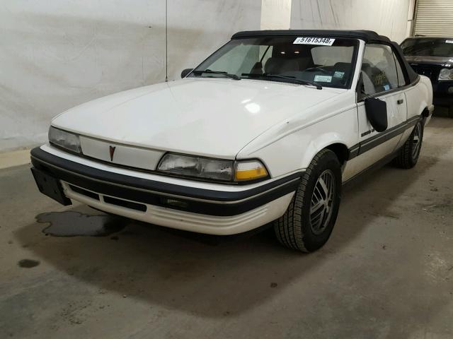 1G2JB34K5M7643960 - 1991 PONTIAC SUNBIRD LE WHITE photo 2