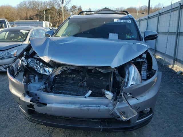 5TDJKRFH5FS127459 - 2015 TOYOTA HIGHLANDER SILVER photo 9