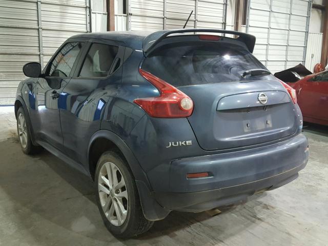 JN8AF5MRXDT219341 - 2013 NISSAN JUKE S BLUE photo 3