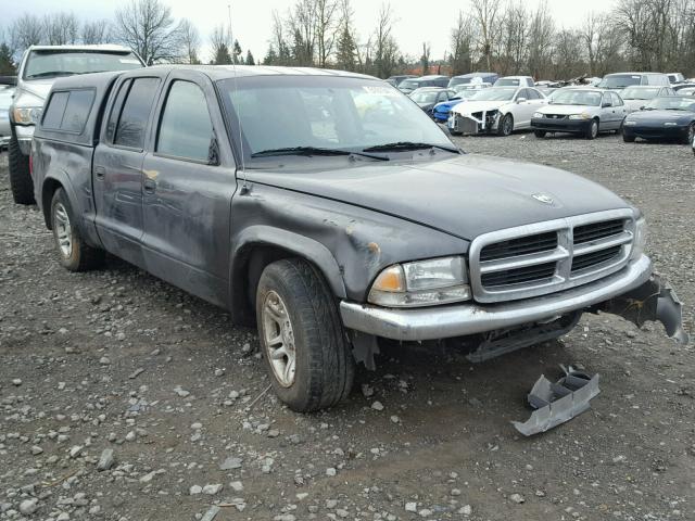 1D7HL38K94S589874 - 2004 DODGE DAKOTA QUA GRAY photo 1