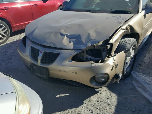 2G2WP522551345574 - 2005 PONTIAC GRAND PRIX GOLD photo 9