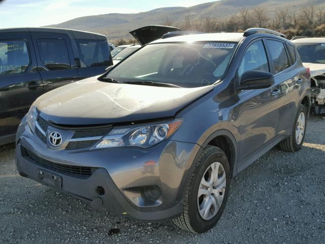 2T3BFREVXEW156582 - 2014 TOYOTA RAV4 LE GRAY photo 2