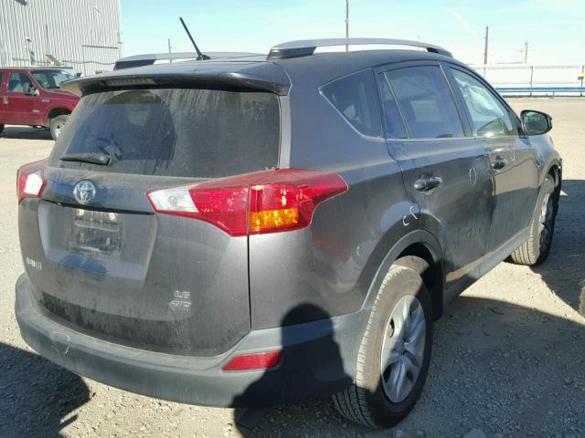 2T3BFREVXEW156582 - 2014 TOYOTA RAV4 LE GRAY photo 4