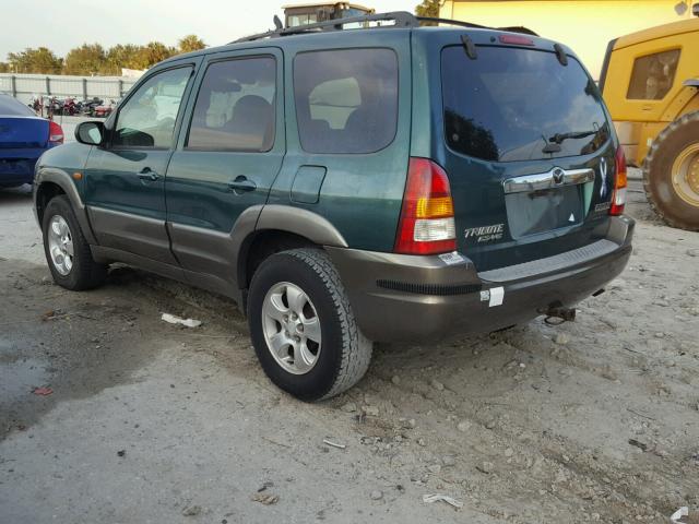 4F2YU081X1KM25543 - 2001 MAZDA TRIBUTE LX GREEN photo 3