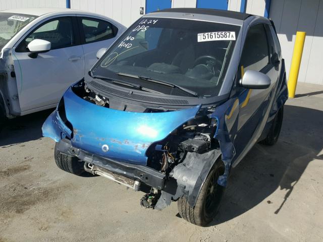 WMEEK31X48K107289 - 2008 SMART FORTWO PAS 蓝色 照片 2