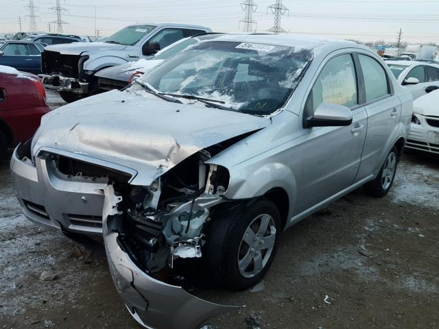 KL1TD5DE9BB192747 - 2011 CHEVROLET AVEO LS SILVER photo 2