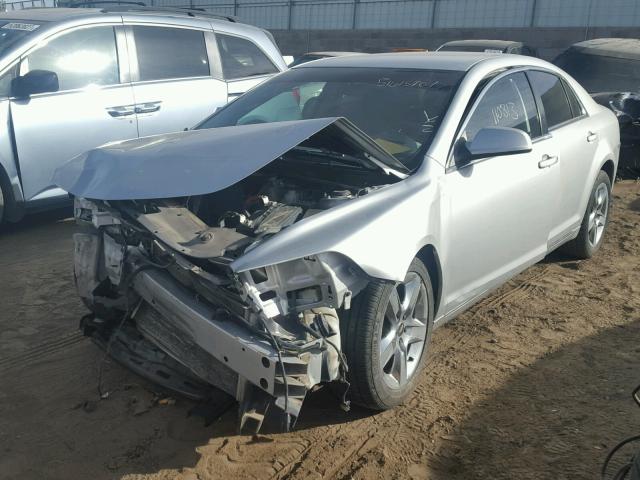 1G1ZC5EB8AF254195 - 2010 CHEVROLET MALIBU 1LT SILVER photo 2