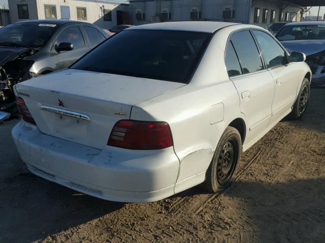 4A3AA46G51E201133 - 2001 MITSUBISHI GALANT ES WHITE photo 4