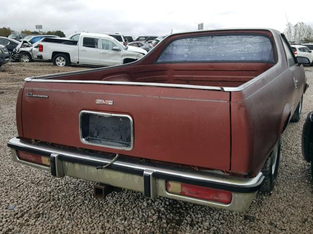 3GTCW80Z0GS801734 - 1986 GMC CABALLERO ORANGE photo 4