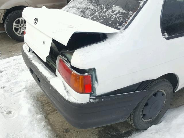 JT2EL43S8P0336788 - 1993 TOYOTA TERCEL DX WHITE photo 9