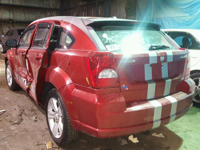 1B3CB4HA6AD560693 - 2010 DODGE CALIBER SX RED photo 3