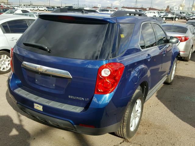 2CNALDEW0A6215477 - 2010 CHEVROLET EQUINOX LT BLUE photo 4