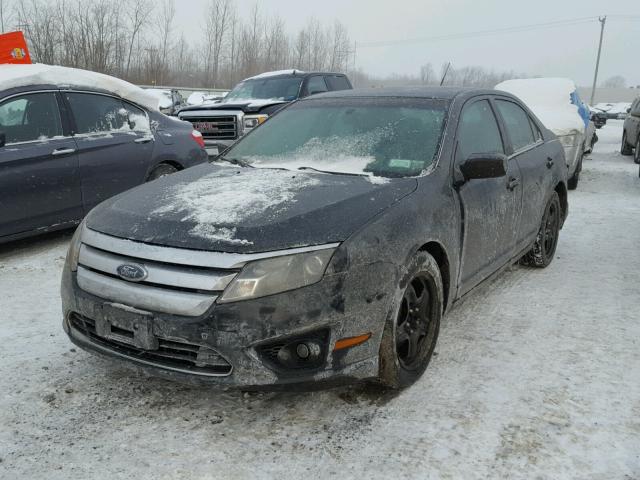 3FAHP0HA2AR178723 - 2010 FORD FUSION SE BLACK photo 2