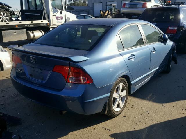 1HGFA16867L089030 - 2007 HONDA CIVIC EX BLUE photo 4