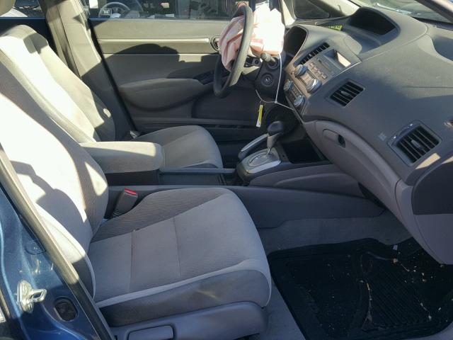 1HGFA16867L089030 - 2007 HONDA CIVIC EX BLUE photo 5