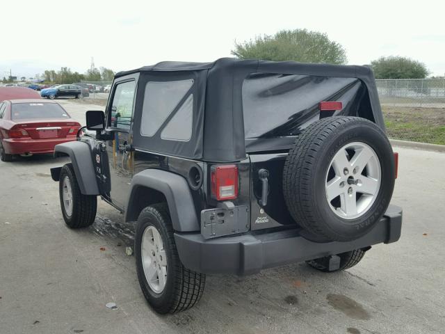 1J4FA241X7L132305 - 2007 JEEP WRANGLER X BLACK photo 3