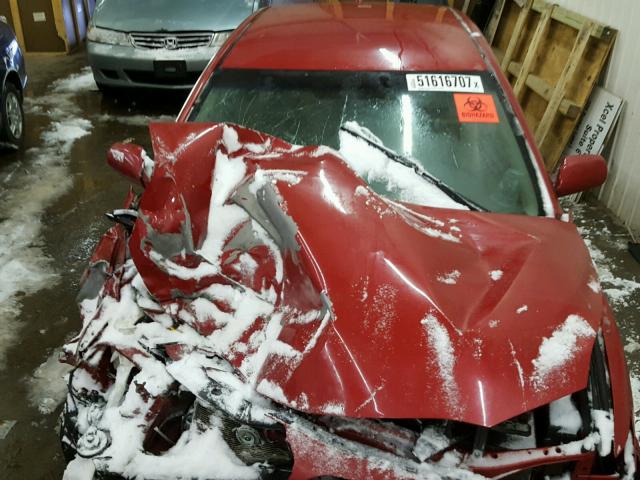 4T4BF3EK6BR171822 - 2011 TOYOTA CAMRY BASE RED photo 7