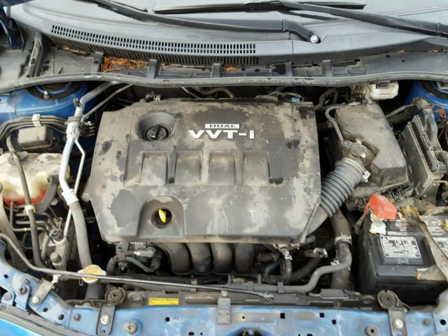 2T1BU4EE8AC442167 - 2010 TOYOTA COROLLA BA BLUE photo 7